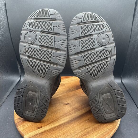 Nike Air Monarch IV Mens Size 10 Shoes Triple Black Athletic Dad Sneakers - Picture 7 of 8